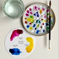 Image 1 of *New* Stoneware Paint Palette and Primary Triad Set