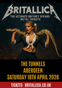 Image of Britallica - The Ultimate Britney Spears Metal Tribute - Sat 18th April 2026 - Tunnels Aberdeen