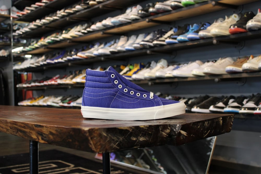 VANS SK8-HI LX "BLUE HERRINGBONE"