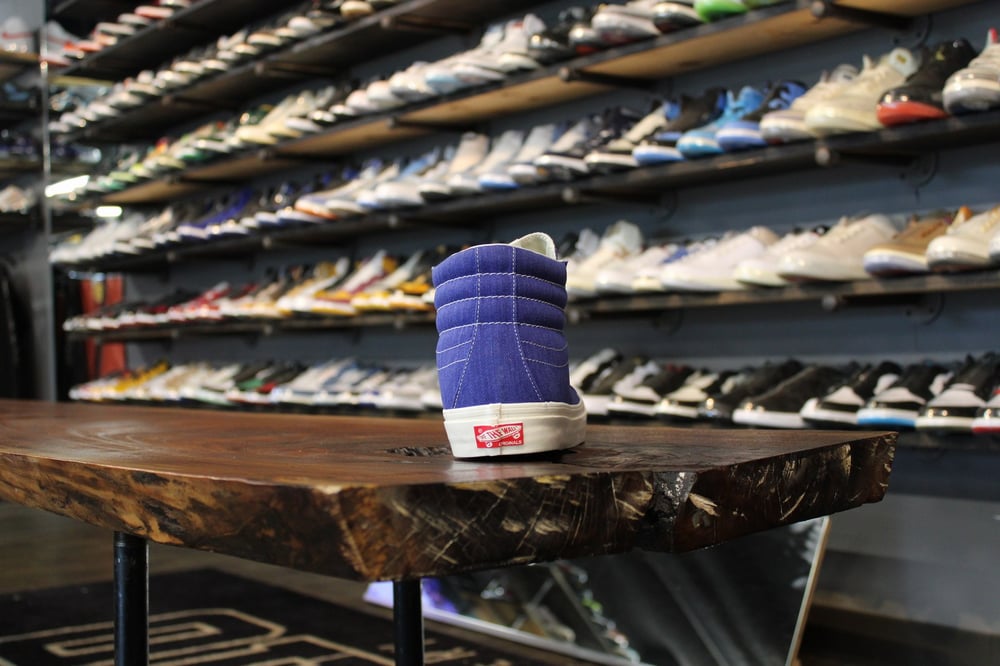VANS SK8-HI LX "BLUE HERRINGBONE"