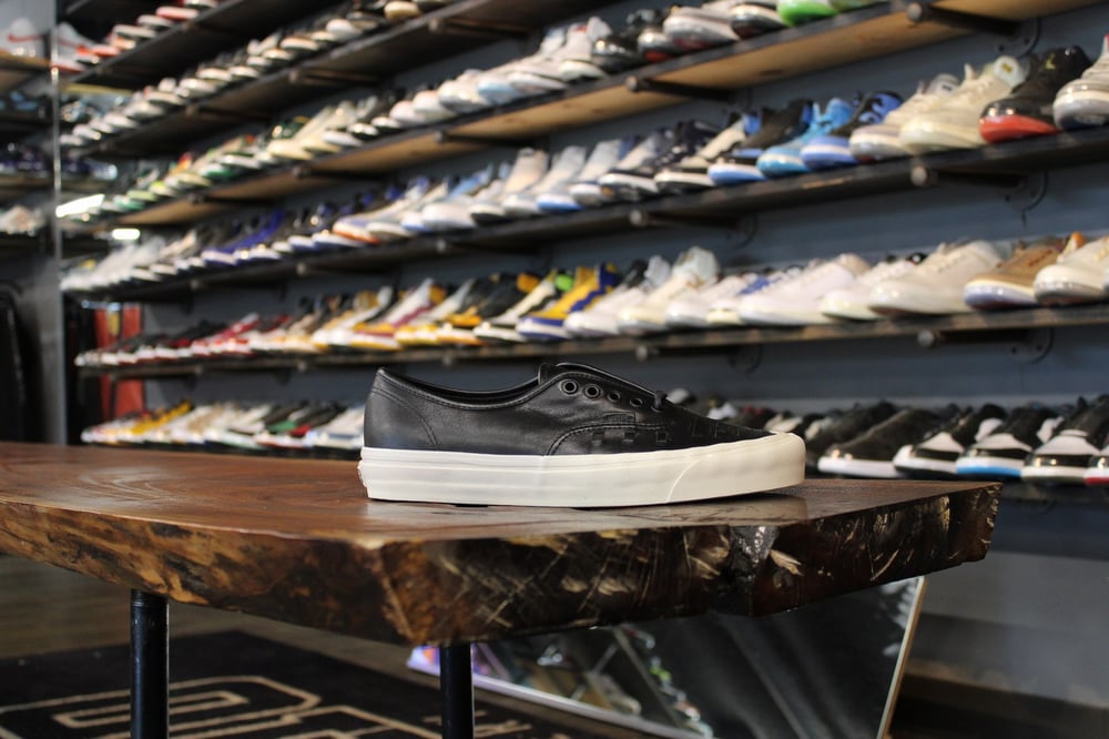 VANS AUTHENTIC WEAVE "BLK LEATHER"