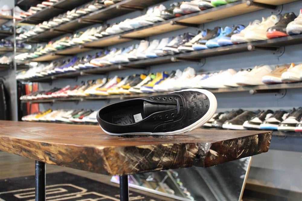VANS AUTHENTIC WEAVE "BLK LEATHER"