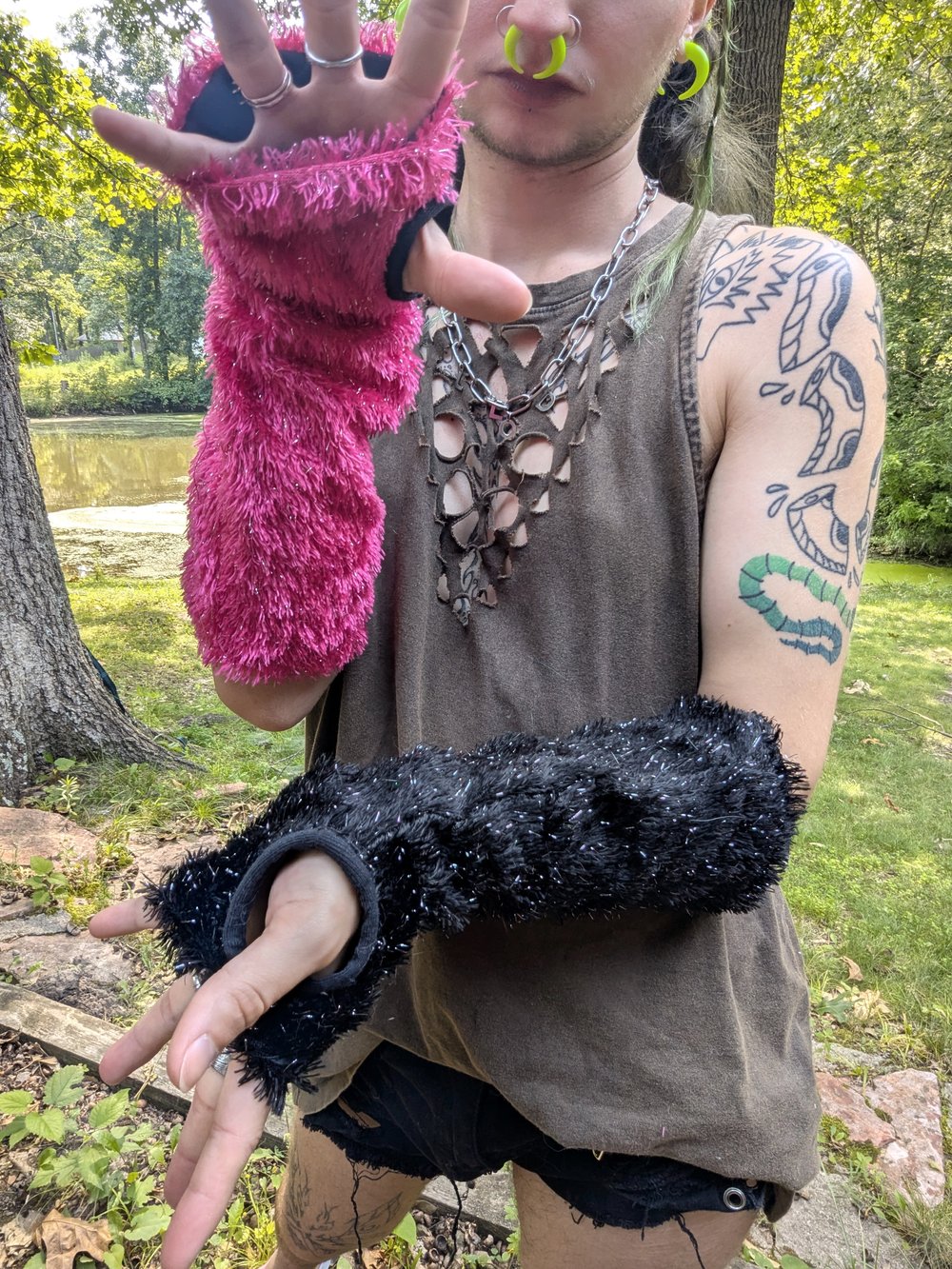 Image of Fuzzy Arm Warmers