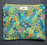 Image 1 of Green Mosaic Zip Bag 