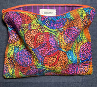 Image 1 of Orange Mosaic Zip Bag 