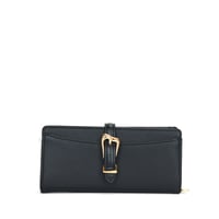 Image 2 of Anne Klein 2 Piece Gift Set with Sculpted Buckle Wallet and Removeable Card Organizer - Black
