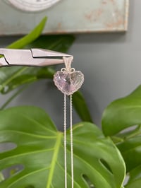 Image 4 of Silver Ametrine Heart Crystal Necklace