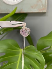 Image 2 of Silver Ametrine Heart Crystal Necklace