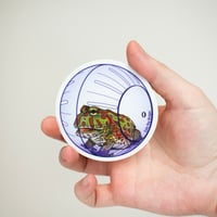 Image 2 of Frog Clear Vinyl Sticker