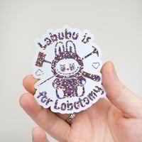 Image 3 of Labubu Glitter Vinyl Sticker