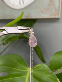Image 2 of Silver Ametrine Teardrop Crystal Necklace