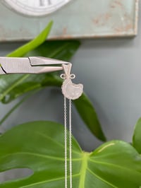Image 2 of Silver Moonstone Moon Crystal Necklace