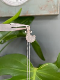 Image 3 of Silver Moonstone Moon Crystal Necklace