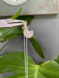 Image 4 of Silver Moonstone Moon Crystal Necklace