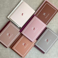 Image 1 of sweet cherry thank you card note card with matching envelope Sets of 6