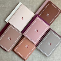 Image 2 of sweet cherry thank you card note card with matching envelope Sets of 6