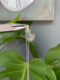 Image 2 of Silver Ocean Jasper Moon Crystal necklace