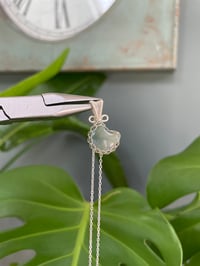 Image 3 of Silver Ocean Jasper Moon Crystal necklace