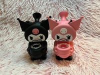 Image 12 of 5.5" Kuromi Silicone Water Pipe Bubbler Shisha Bong 