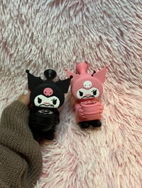 Image 3 of 5.5" Kuromi Silicone Water Pipe Bubbler Shisha Bong 