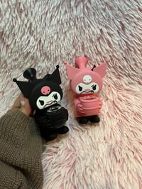 Image 5 of 5.5" Kuromi Silicone Water Pipe Bubbler Shisha Bong 