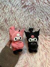 Image 6 of 5.5" Kuromi Silicone Water Pipe Bubbler Shisha Bong 