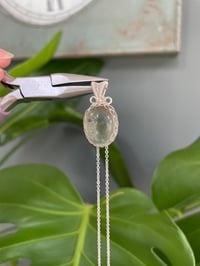 Image 4 of Silver Garden Quartz Oval Crystal Necklace