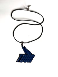 Angel Wing Logo "Colour" Blue Enamel Pendant