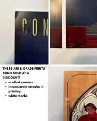 Image 5 of DROP 2B Merch: 8.5" x 11" B-grade Foil Prints (Red, Gold)