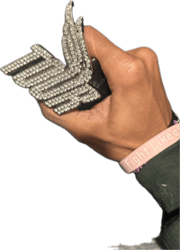 Image 5 of Angel Wing Logo "Classic Crystal Buckle" - Silver Buckle (Belt Add On)