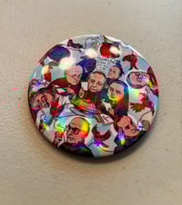 Image 2 of DROP 2B Merch: 3" Rainbow Holographic Conclave Button