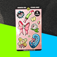 Monster Girl Sticker Sheet
