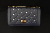 Image 2 of BADGLEY MISCHKA BLUE STUDDED CROSSBODY