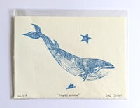 "Minke Whale" Lino Print 