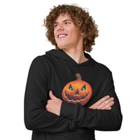 Image 5 of Hoodie Long Sleeve Tee - Classic Jack O Lantern