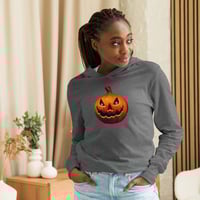 Image 6 of Hoodie Long Sleeve Tee - Classic Jack O Lantern