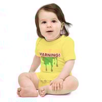 Image 5 of Baby Short Sleeve Onesie - Warning! Toxic Dump!