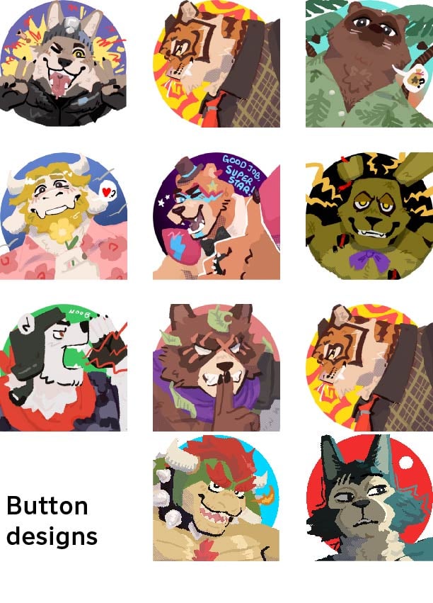 Image of Furry buttons 