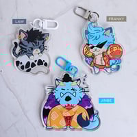 Image 4 of One Piece Cat Acrylic Keychain