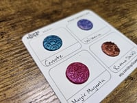 Image 1 of Sample Cards 4 Custom Batch Boutique Icy & Vibrant Color Shift, Chunky Glitter, Magical Garden, and/