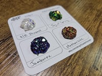 Image 3 of Sample Cards 4 Custom Batch Boutique Icy & Vibrant Color Shift, Chunky Glitter, Magical Garden, and/