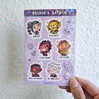 Image 2 of Baldur's Gate 3 Sticker Sheet