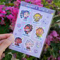 Image 1 of Baldur's Gate 3 Sticker Sheet