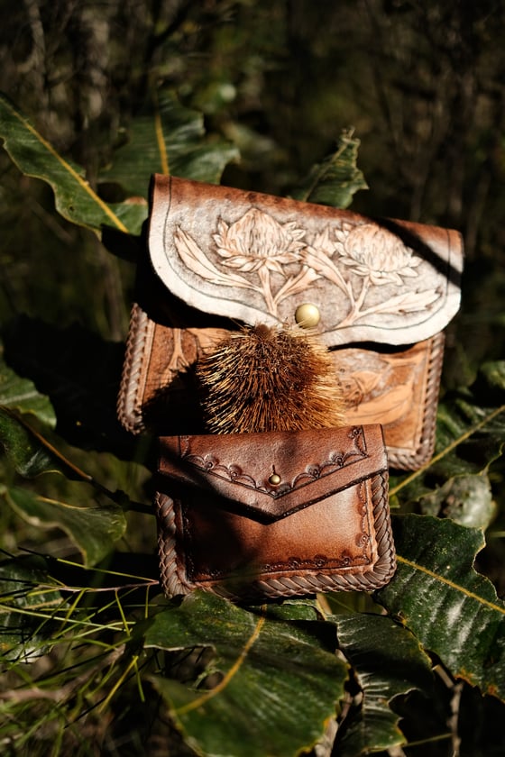 Image of Waratah, Eucalyptus and Banksia~ clutch/wallet 