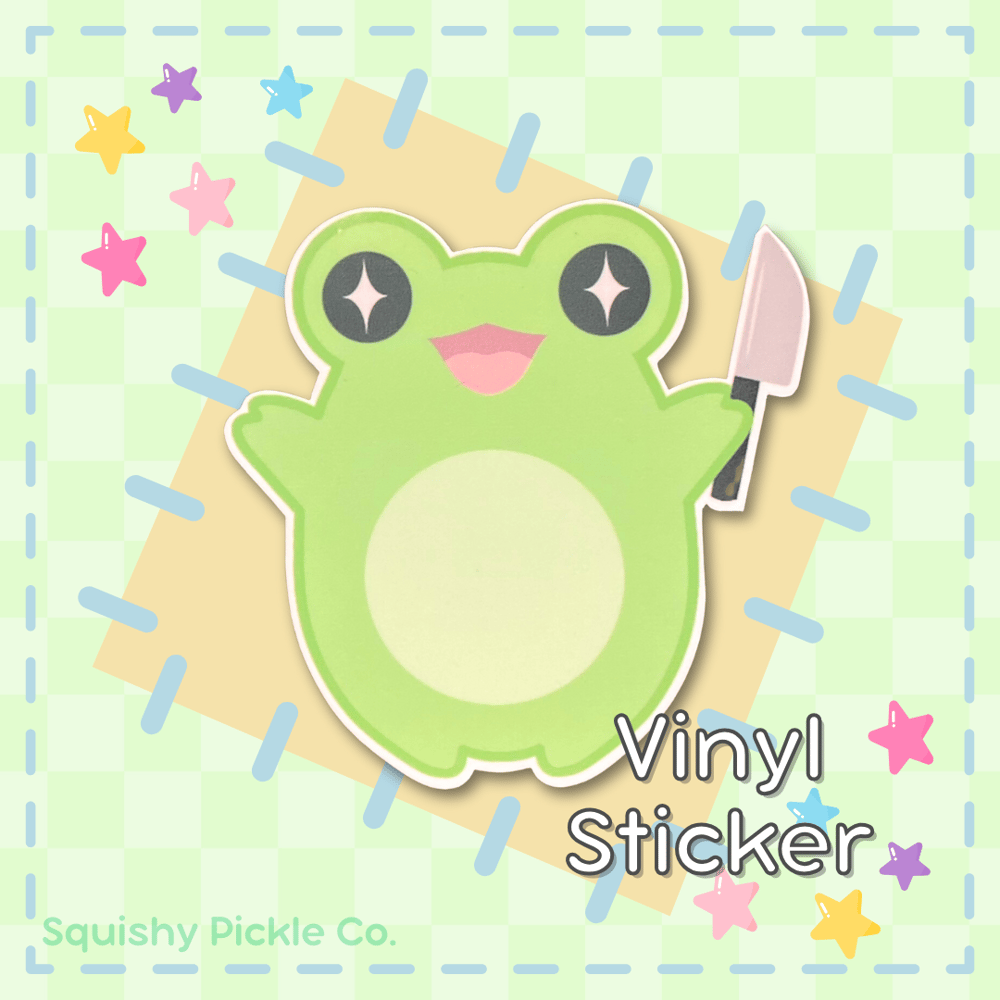 Image of Danger Frog Classic - Waterproof Vinyl Sticker