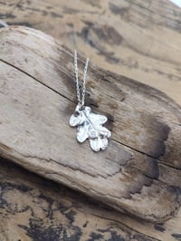 Image 1 of Oak Leaf with Cubic Zirconia