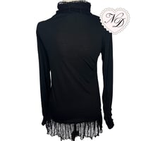 Image 4 of Axes Femme Black Ribbon Babydoll Top