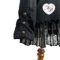 Image 3 of Axes Femme Black Ribbon Babydoll Top