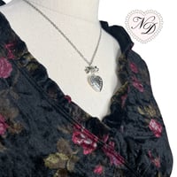 Image 2 of L'EST ROSE Black Floral Velvety Top