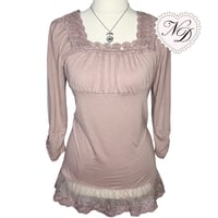 Image 1 of Axes Femme Pink Milkmaid Top